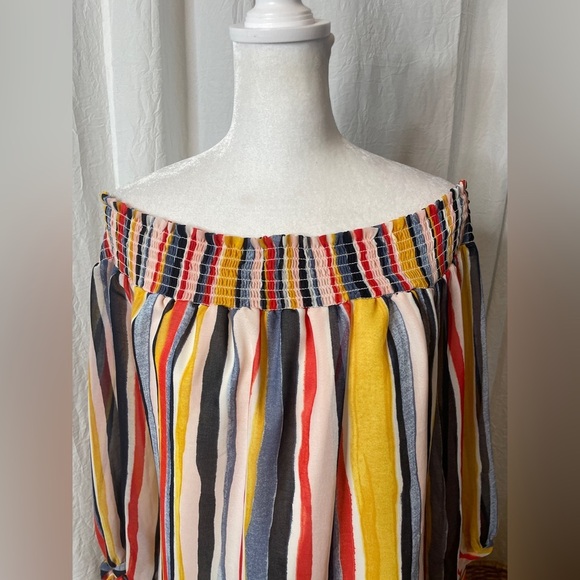 Better Be Size L Dress Bodycon Knit Sweater Ribbed Sleeveless V Neck Front Slit - Picture 4 of 9